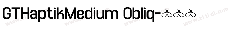 GTHaptikMedium Obliq字体转换